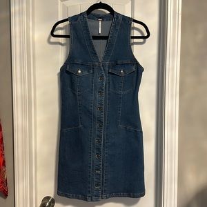 Free People sleeveless jean dress
